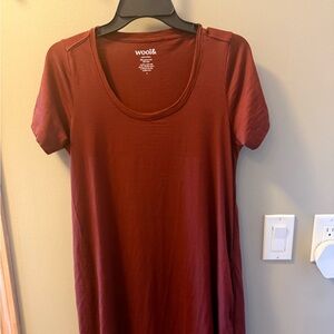 Wool & Maggie dress rustic red size small